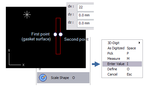 Defining a flange